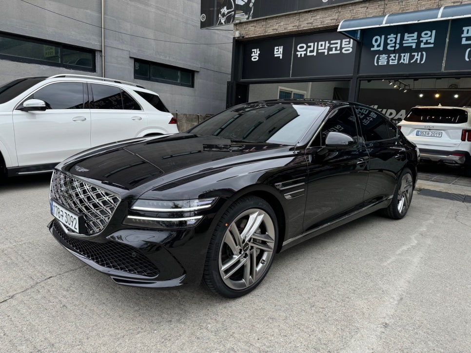 G80 도장면 세부 점검 모습